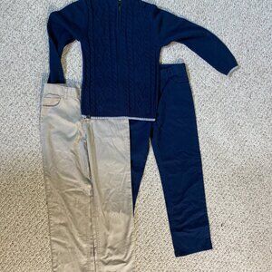 Calvin Klein 2 Chino Pants and Sweater Set,  Size8, Never worn